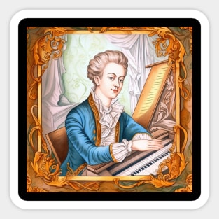 Wolfgang Amadeus Mozart Sticker